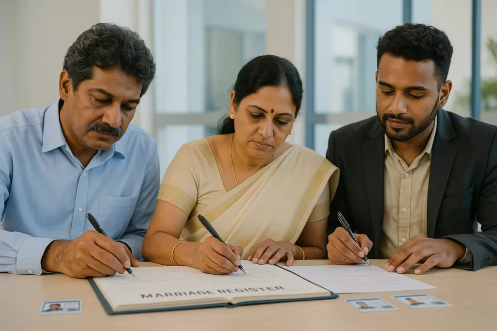 Witnesses role in getting a Marriage Certificate