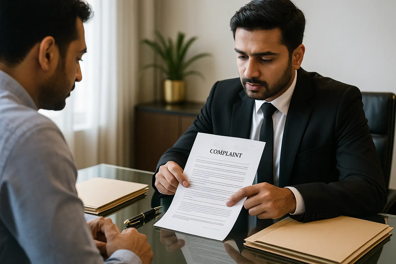 Lawyer guides client on how to file defamation case in India using complaint form