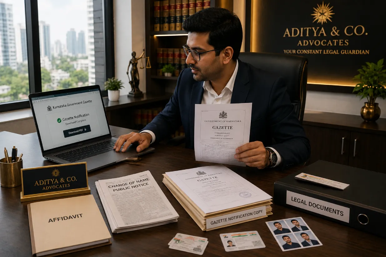 Gazette copy preserved for name change in all certificates