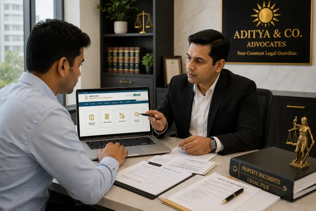 Stamp duty in Karnataka online payment with advocate guidance